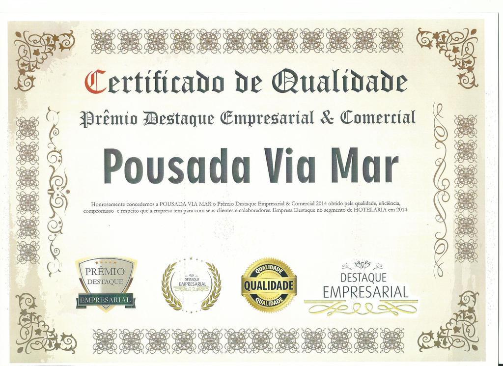 Hotel E Pousada Via Mar Itapocu Exteriér fotografie